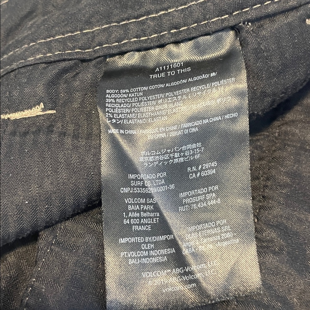 Volcom Men's Khaki Chinos - Picture 5 of 6